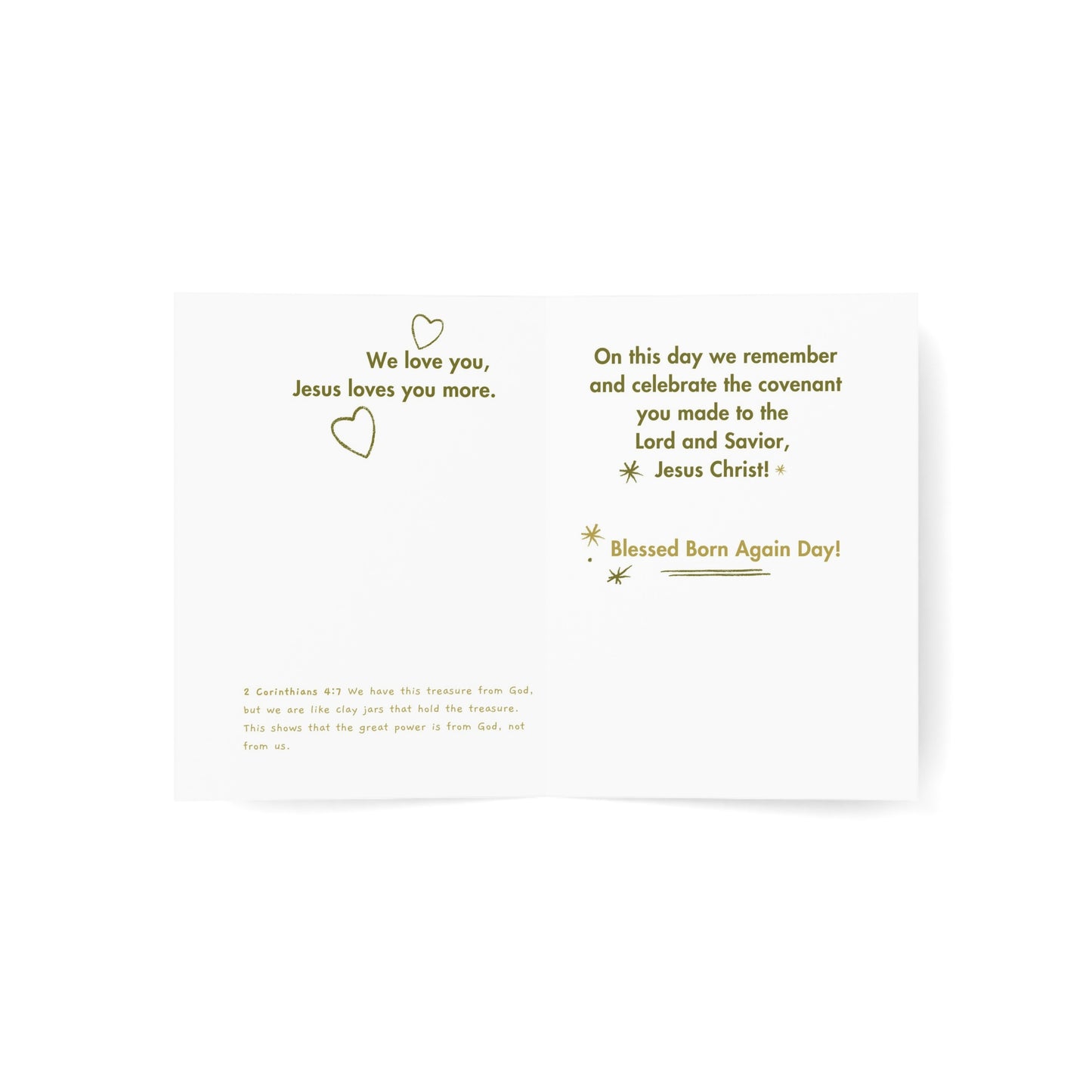 Treasured By God Greeting Cards (1, 10, 30, and 50pcs)