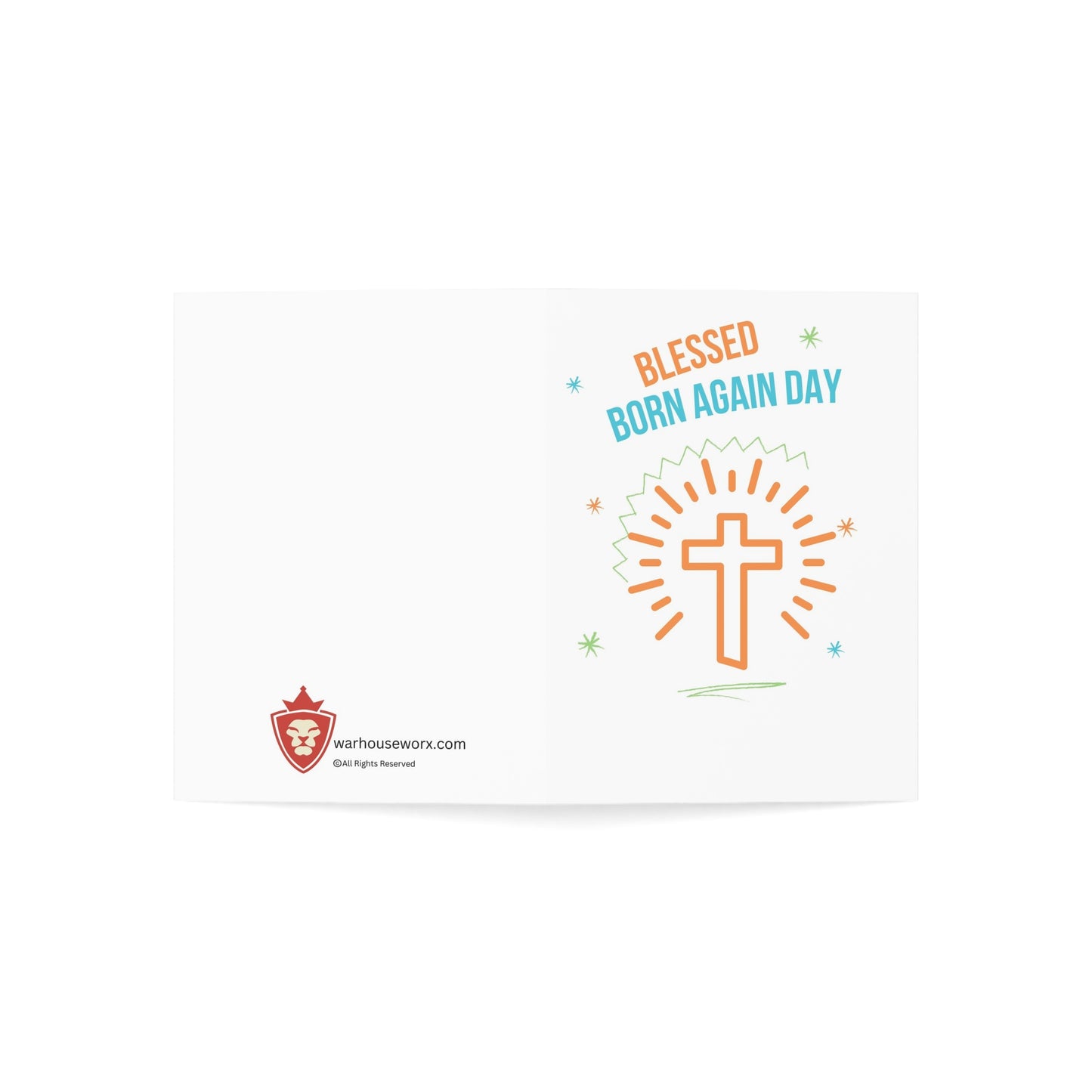 Blessed Born Day Greeting Cards (1, 10, 30, and 50pcs)