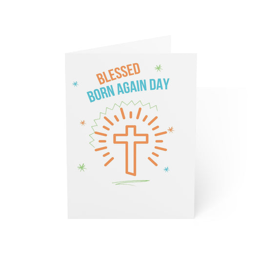 Blessed Born Day Greeting Cards (1, 10, 30, and 50pcs)