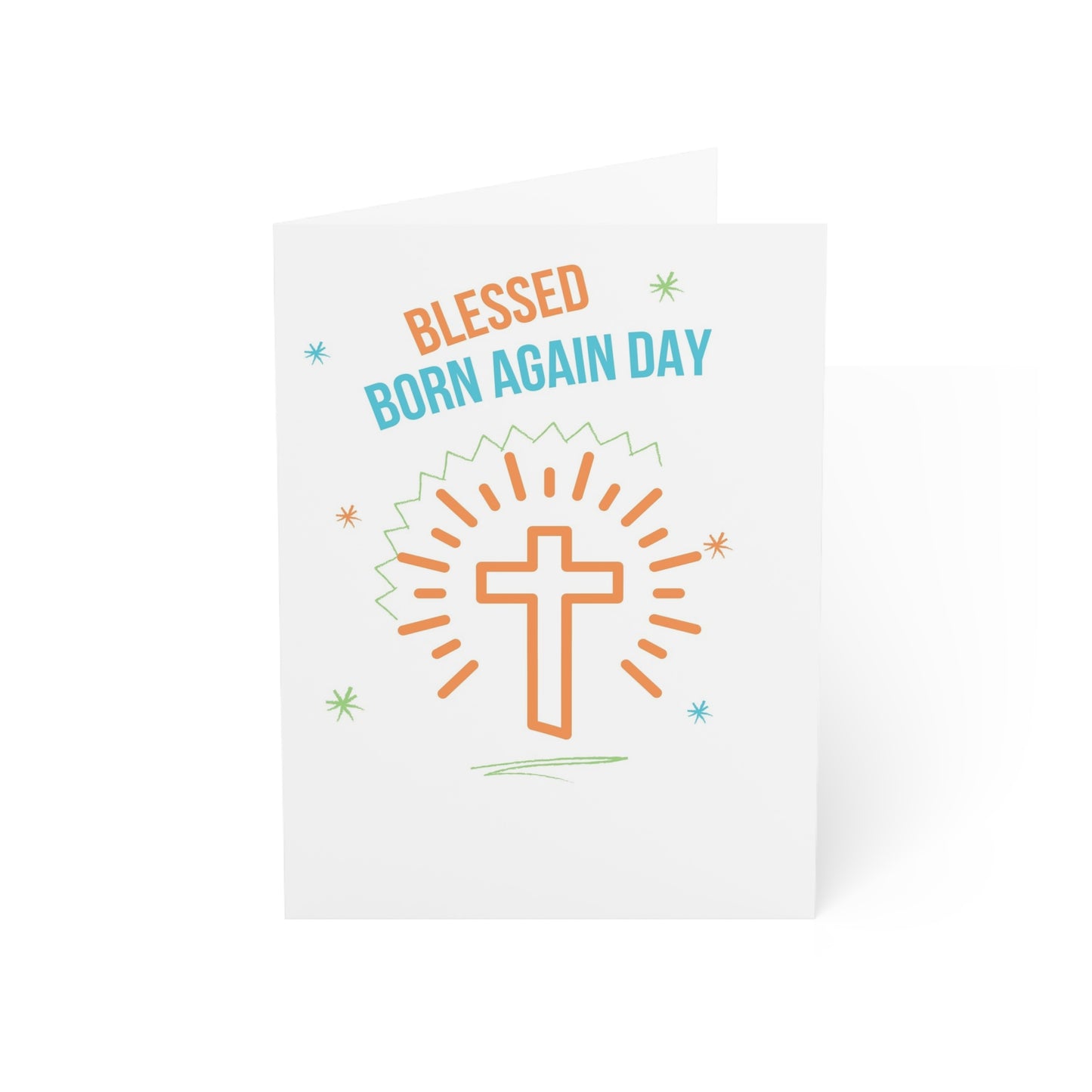 Blessed Born Day Greeting Cards (1, 10, 30, and 50pcs)