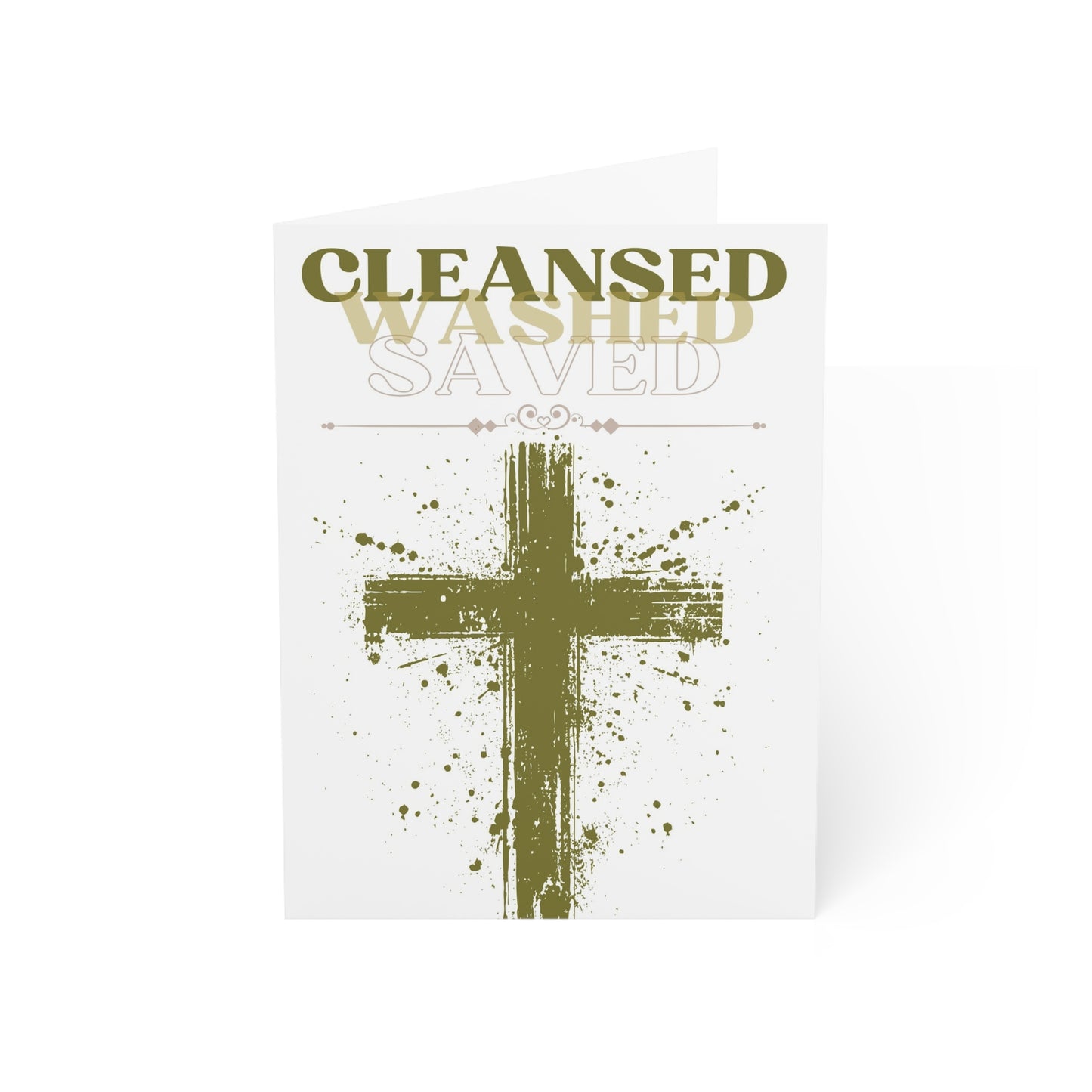 Cleansed, Washed, Saved  Greeting Cards (1, 10, 30, and 50pcs)